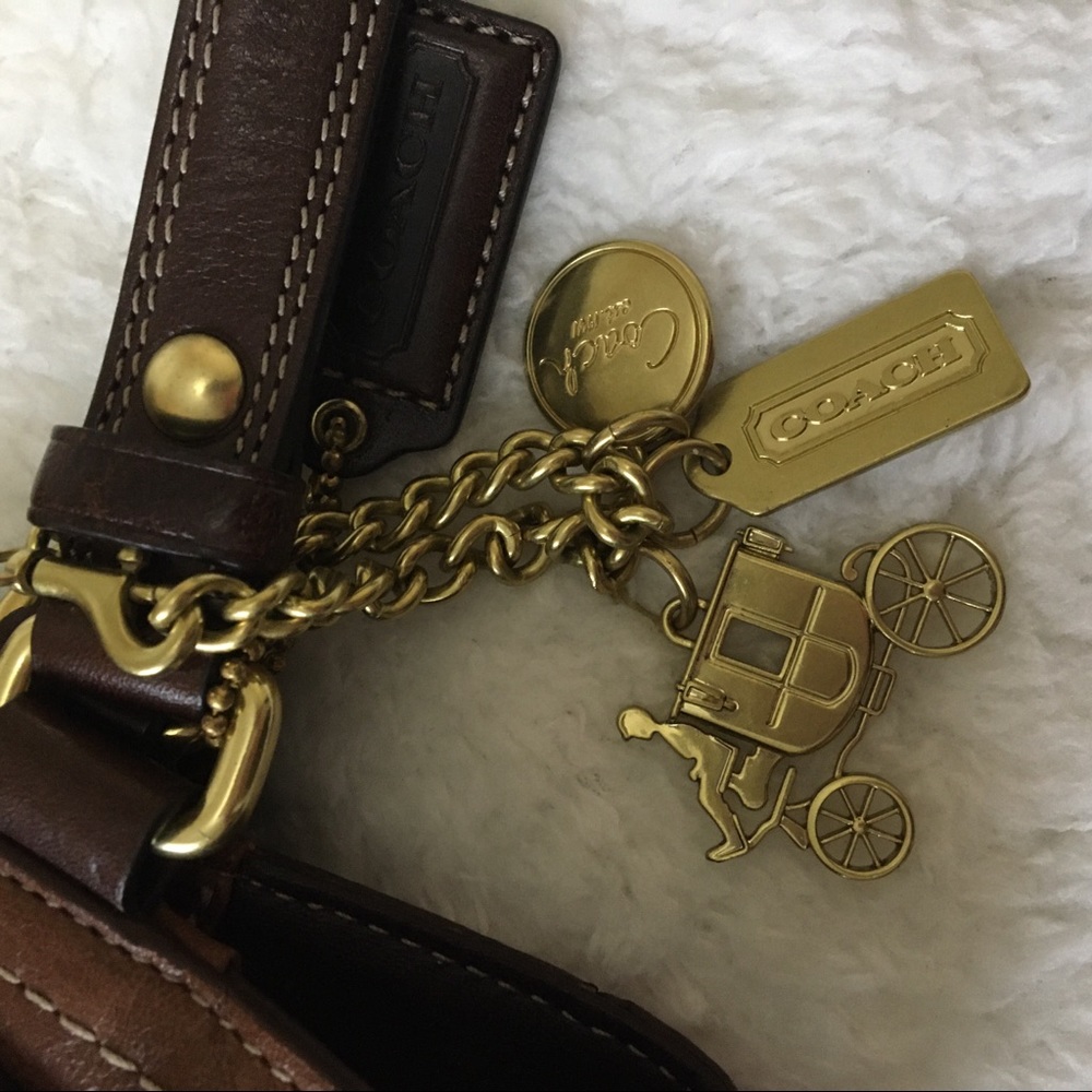 COACH Hampton Carryall - Cognac/Dark Brown Leather - Picture 3 of 4